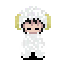 Ram - Gorotsuki becomes a white male sheep with big golden horns.