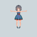 Sonoko in the Mini Dress (ミニドレス) effect. Uploaded to Twitter 2016/02/16.